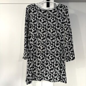 Long sleeve mini dress